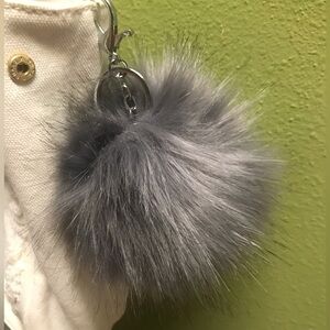 Fuzzy Purse Charm with Clip